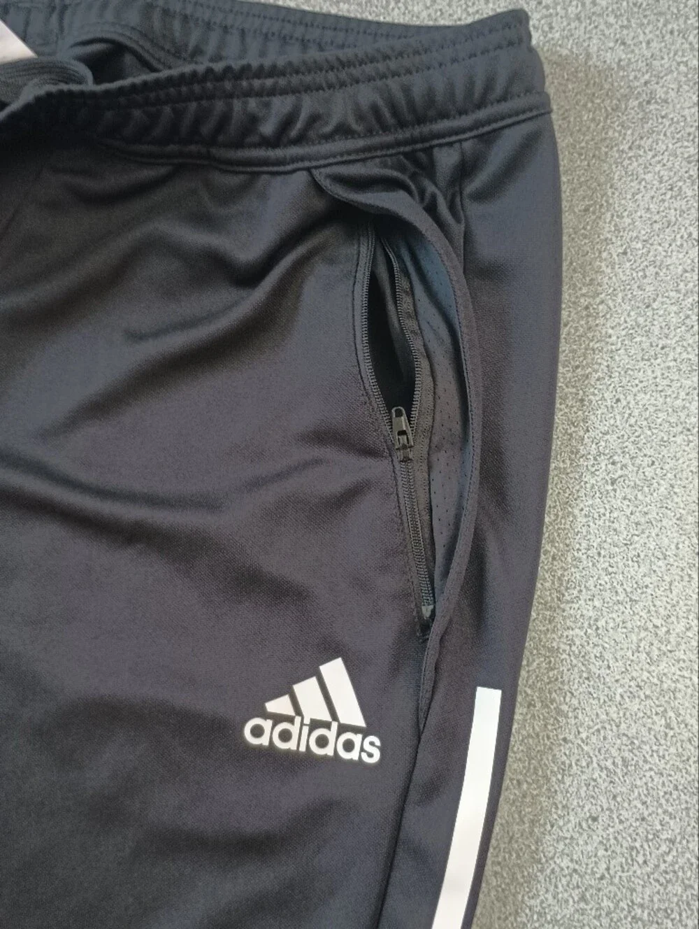 Adidas Tiro 21 Aeroready Black 3-Stripe Training Track Pants Large L